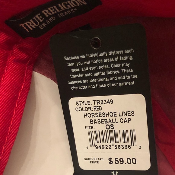 True Religion Horseshoe Lines Baseball Cap - Picture 4 of 4
